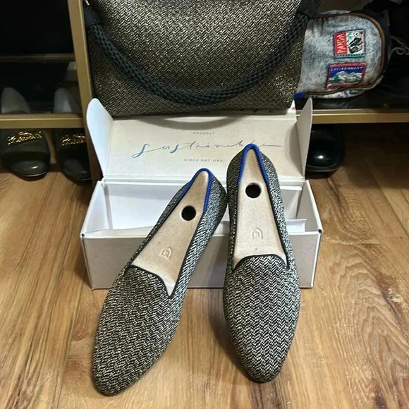 Rothy’s Gold&blavk Loafers - Picture 1 of 1